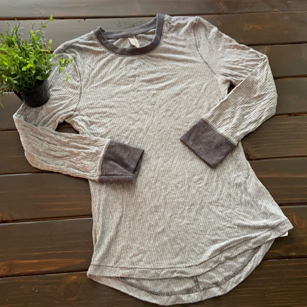 Intimately by Free People Henley Shirt Gray Small